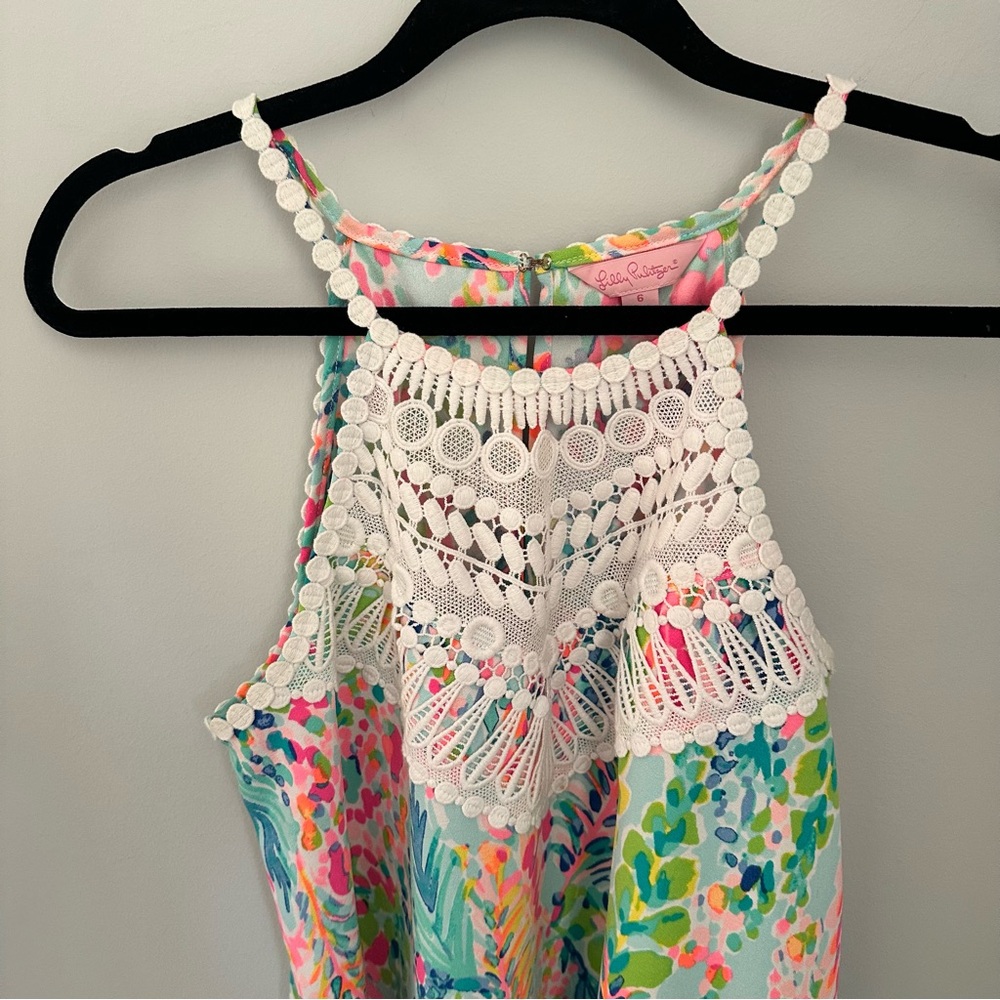 Lilly Pulitzer Catch The Wave Pearl Soft Shift Dress - Size 6 - Picture 5 of 7